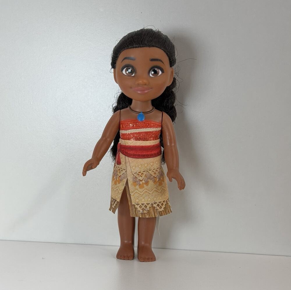 Disney Moana Princess Doll 6" Petite Mini Toy Jakks Pacific Islander Brown Hair